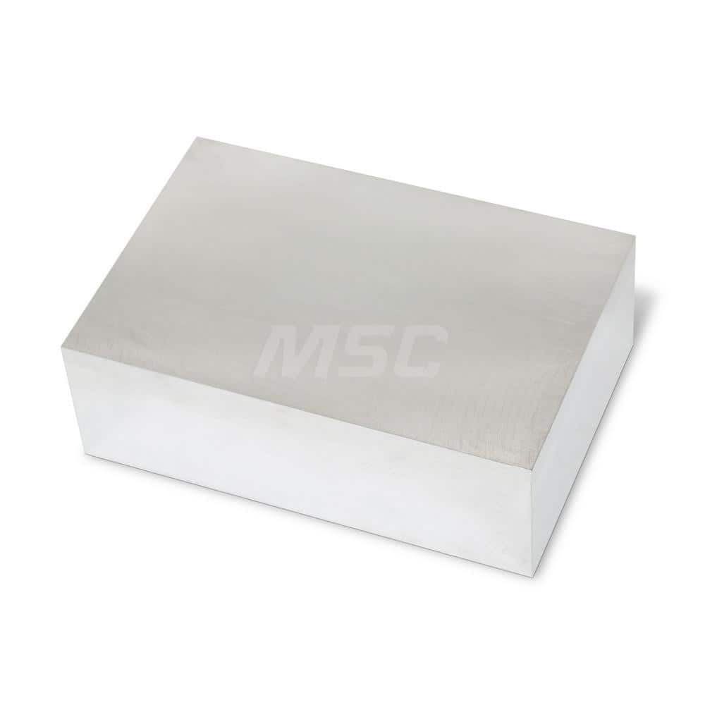 Aluminum Precision Sized Plate: Precision Ground & Milled, 6″ Long, 4″ Wide, 2″ Thick, Alloy 6061