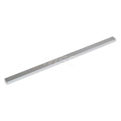 Aluminum Precision Sized Plate: Precision Ground & Milled, 12″ Long, 0.5″ Wide, 3/8″ Thick, Alloy 6061