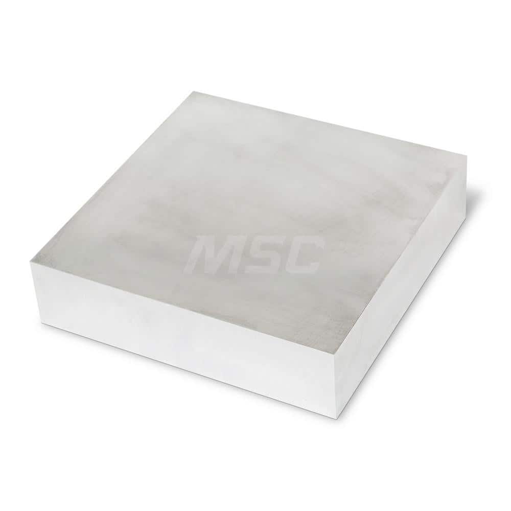 Aluminum Precision Sized Plate: Precision Ground & Milled, 8″ Long, 8″ Wide, 2″ Thick, Alloy 6061