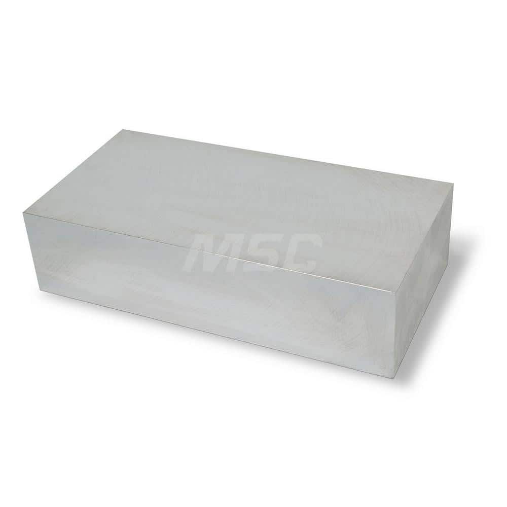 Aluminum Precision Sized Plate: Precision Ground & Milled, 12″ Long, 6″ Wide, 3″ Thick, Alloy 6061