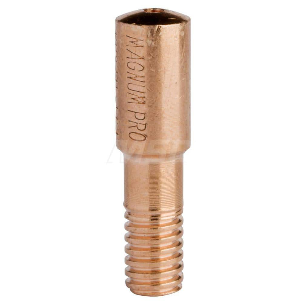 MIG Welder Contact Tip: 0.03″ Min x 0.03″ Max Wire Dia, Threaded Use with Magnum PRO