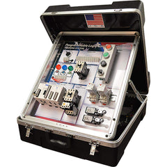 Motion Control & Power Transmission Training Systems; Type: PLC; Includes: PowerPoint Presentation; Carrying Case; Easy-to-Follow Curriculum; Instructor's Guidebook PDF; Student's Guidebook PDF; Hands-On Training Panel with Physical Working Components