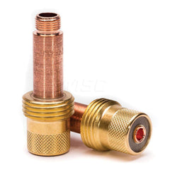 TIG Torch Collets & Collet Bodies; Product Type: Collet Body; Hole Diameter: 0.1560; Material: Copper Alloy; For Use With: 17/18/26 TIG Torches using 5/32″ Tungsten Electrodes