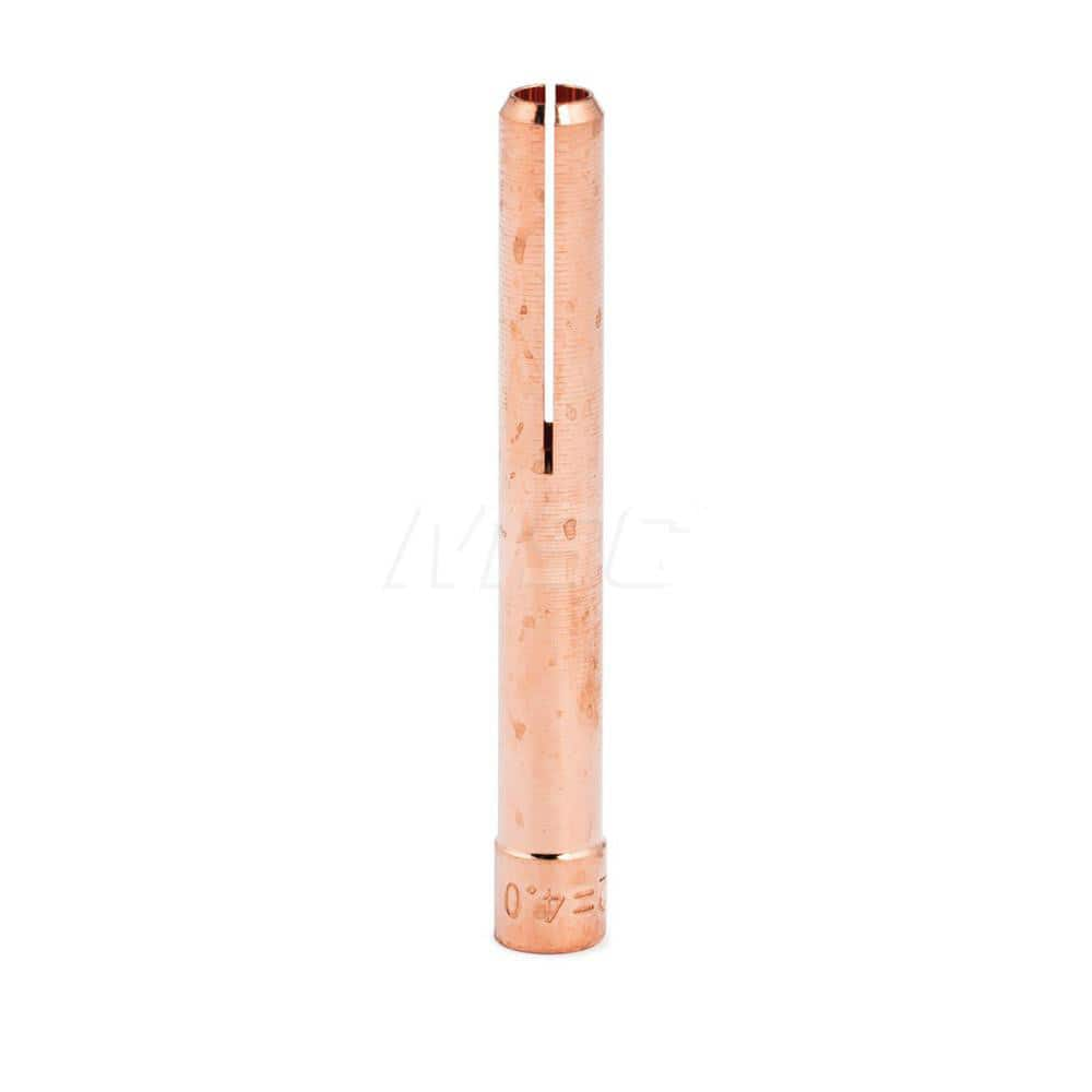 TIG Torch Collets & Collet Bodies; Product Type: Collet; Hole Diameter: 0.1560; Material: Copper Alloy; For Use With: 17/18/26 TIG Torches using 5/32″ Tungsten Electrodes