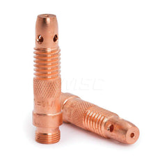 TIG Torch Collets & Collet Bodies; Product Type: Collet Body; Hole Diameter: 0.0630; Material: Copper Alloy; For Use With: 17/18/26 TIG Torches using 1/16″ Tungsten Electrodes