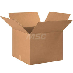 Corrugated Shipping Box: 20″ Long, 20″ Wide, 15″ High 1 Wall, Kraft, 65 lb Capacity
