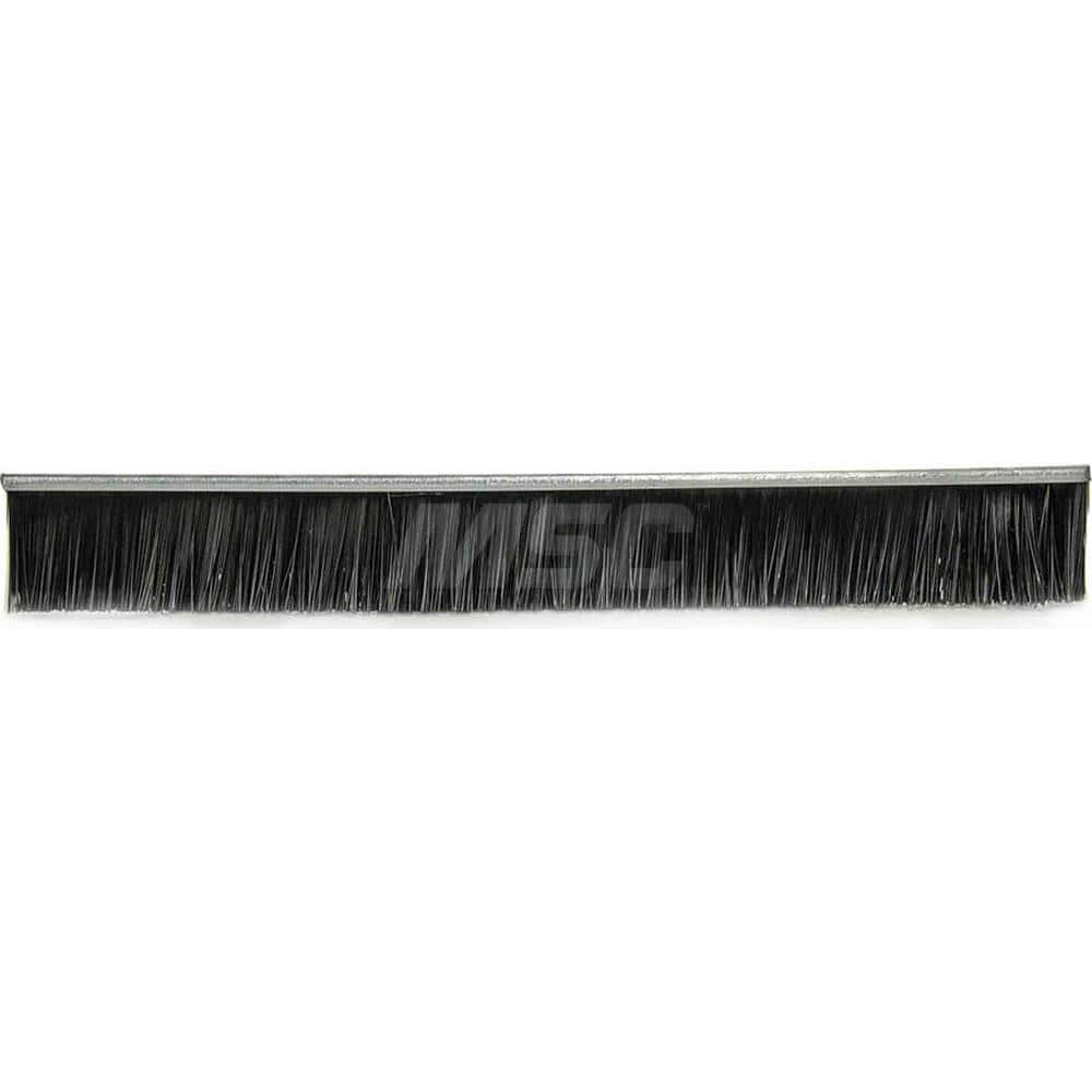 Push Broom: 48″ Wide, Polypropylene Bristle 2-1/2″ Bristle Length, Metal Block, Bolt-On Handle Connection