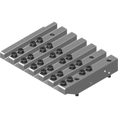 Swiss Gang Plates; Machine Compatibility: Hanwha; For Use With: Hanwha XD26H; Hanwha XD20II; Hanwha XD20H; Hanwha XD26II; Number of Stations: 6; Quick Change: Yes; Material: Alloy Steel; Station Size: 6x12mm; Additional Information: Only ARNO split-shank