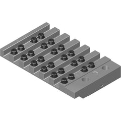 Swiss Gang Plates; Machine Compatibility: Nexturn; For Use With: Nexturn SA20 P; Nexturn SA20 PYII; Nexturn SA20 PII; Nexturn SA20 B; Number of Stations: 6; Quick Change: Yes; Material: Alloy Steel; Station Size: 6x12mm