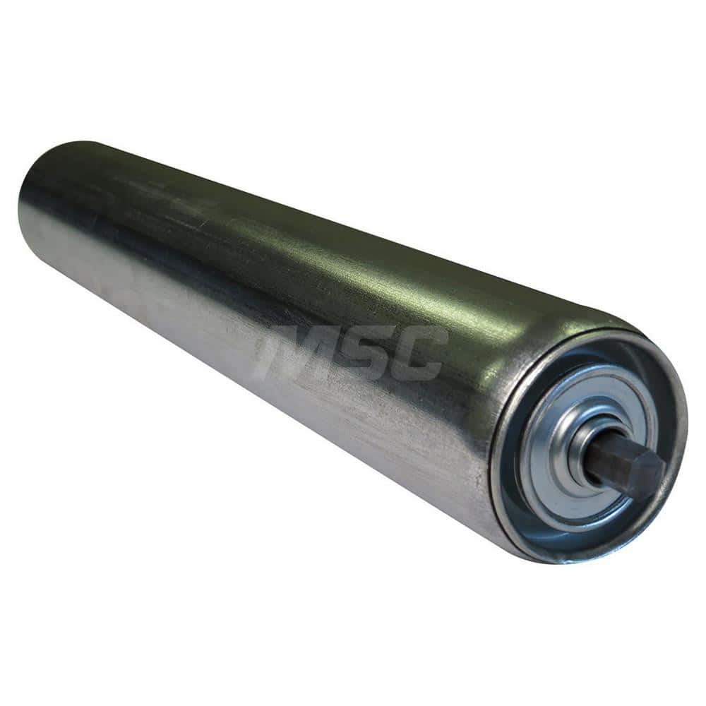 Roller Skids; Roller Material: Steel; Load Capacity: 418; Color: Chrome; Finish: Natural; Compatible Surface Type: Smooth; Roller Length: 19.0000 in; Roller Width: 2.5000; Roller Height: 2.5 in; Roller Diameter: 2.5000; Overall Height: 2.5 in; Overall Len