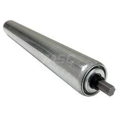 Roller Skids; Roller Material: Galvanized Steel; Load Capacity: 258; Color: Chrome; Finish: Natural; Compatible Surface Type: Smooth; Roller Length: 43.0000 in; Roller Width: 1.9000; Roller Height: 1.9000 in; Roller Diameter: 1.9000; Overall Height: 1.900