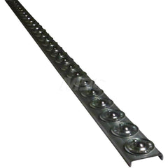 Gravity Conveyors; Conveyor Type: Flow Rail; Component: Ball Transfer; Telescopic: No; Roller Diameter (Decimal Inch): 2.0000; Overall Width: 2; Wheel Material: Zinc Plated Steel; Minimum Extended Length: 5.0 ft; Maximum Extended Length: 5.0000; Minimum H