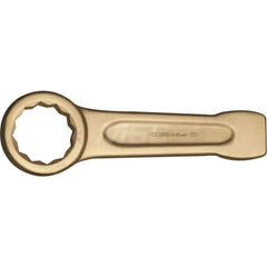 Box End Striking Wrench: 41 mm, 12 Point, Single End 225 mm OAL, Aluminum & Bronze, Satin Finish