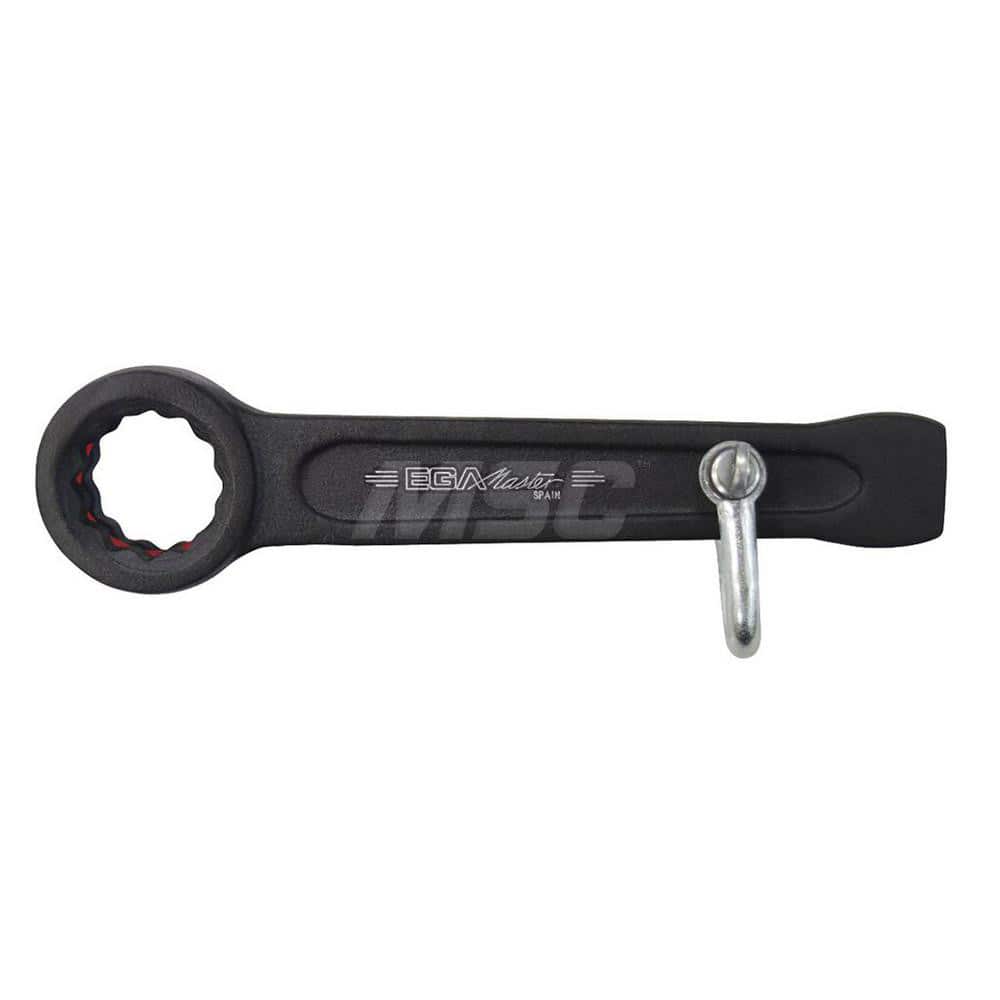 Box End Striking Wrench: 2-1/4″, 12 Point, Single End 270 mm OAL, Steel, Black Finish