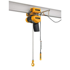 Electric Hoists; Work Load Limit: 1 TON; Controller: Pendant; Mount Type: Motorized Trolley; Brake Type: Load; Lifting Speed: 23 ft/min