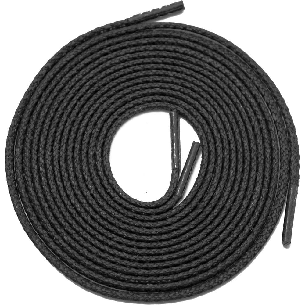 Shoe & Boot Laces; Type: Boot; Color: Black; Length: 63.0000; Material: Proprietary High Tenacity Fiber; Fire-resistant: Yes; Additional Information: 1600lb Breaking Strength, Lifetime Guaranteed
