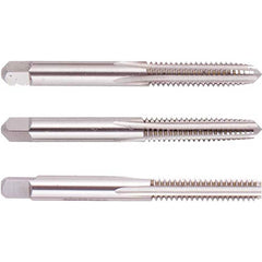 Tap Sets; Chamfer: Plug; Bottoming; Taper; Material: High Speed Steel; Thread Direction: Right Hand; Thread Limit: H3; Number Of Taps: 3; Thread Standard: UNC; Case Type: Plastic Case; Number Of Pieces: 3; Number Of Flutes: 4; Overall Length: 3.94