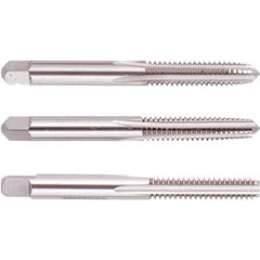 Tap Sets; Chamfer: Plug; Bottoming; Taper; Material: High Speed Steel; Thread Direction: Right Hand; Thread Limit: H4; Number Of Taps: 3; Thread Standard: UNC; Case Type: Plastic Case; Number Of Pieces: 3; Number Of Flutes: 4; Overall Length: 4.69