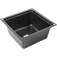 Cans, Pails & Tubs; Product Type: Tub; Volume Capacity Range: 0-19 L; Body Material: High Impact Polystyrene; Volume Capacity: 19.0; Opening Type: Open Head; Color: Black; Overall Length: 15.00; Overall Height: 7 in; Overall Width: 15; Diameter/Width (Inc