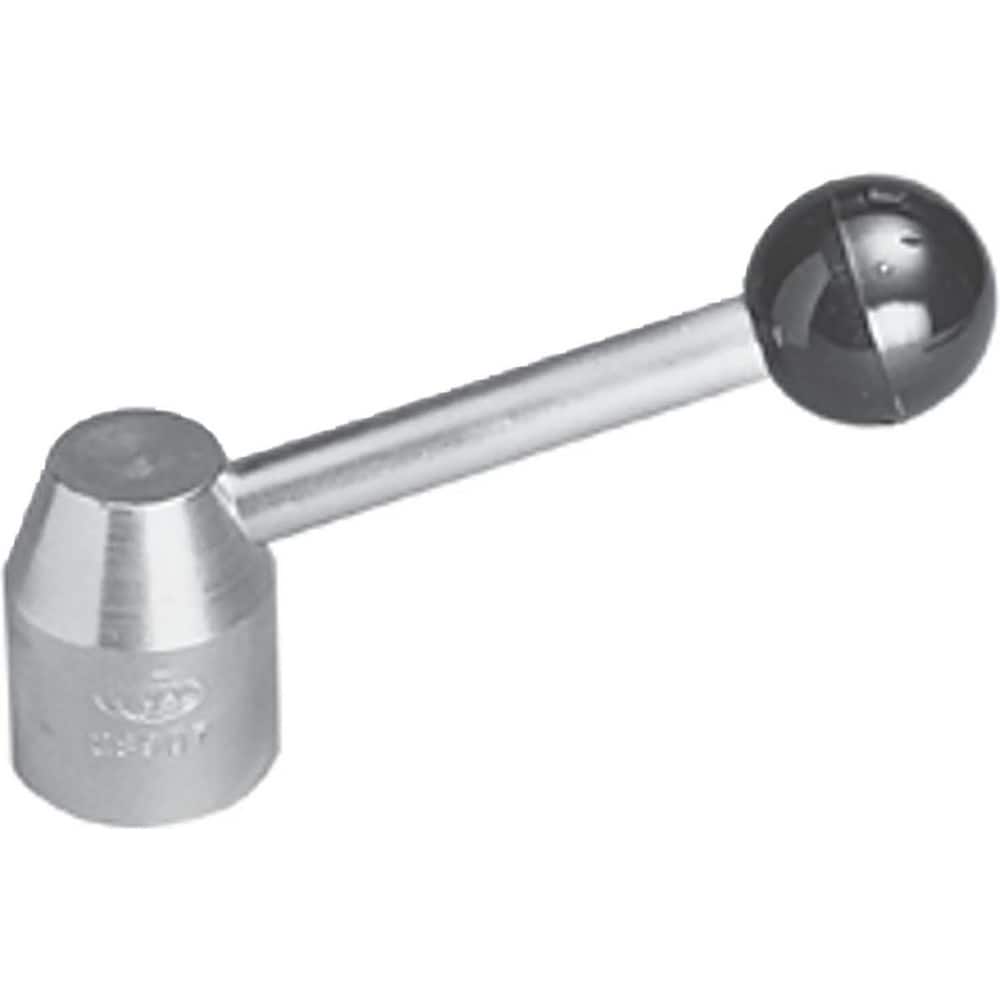 Clamping-Speed Handles & Levers; Product Type: Single Handle Locking Lever; Hole Type: Tapped; Material: Low Carbon Steel; Arm Spread: 100 mm; Finish/Coating: Zinc-Plated; Minimum Order Quantity: Low Carbon Steel; Hole Size: M16; Finish: Zinc-Plated; Hole