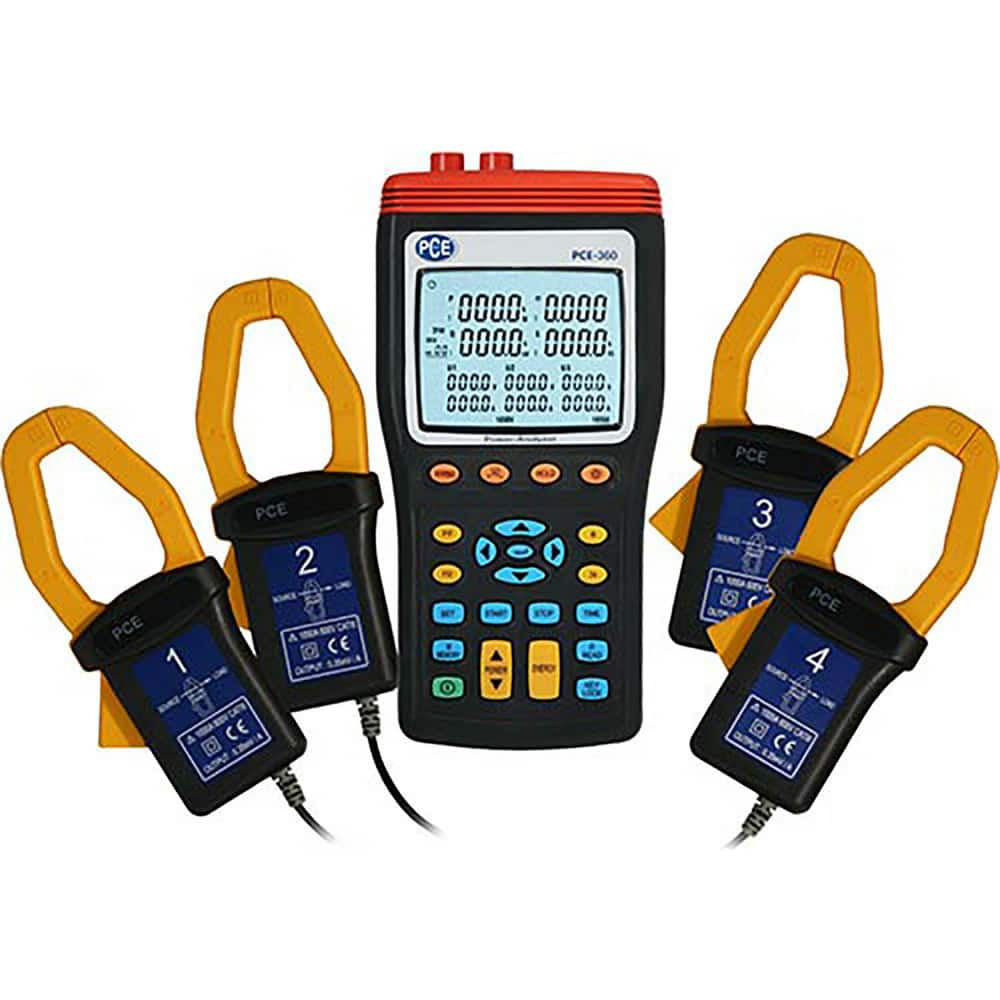 Power Meters; Meter Type: Power Quality Analyzer; Application: Power Meter; Maximum Current Capability (A): 1000.00; Maximum Solar Power Measurement: 1000 kW; Power Factor: 1; Peak Capture: Yes; Storage: 4 GB; Cat Rating: CAT III; Data Logging: Yes; Overa