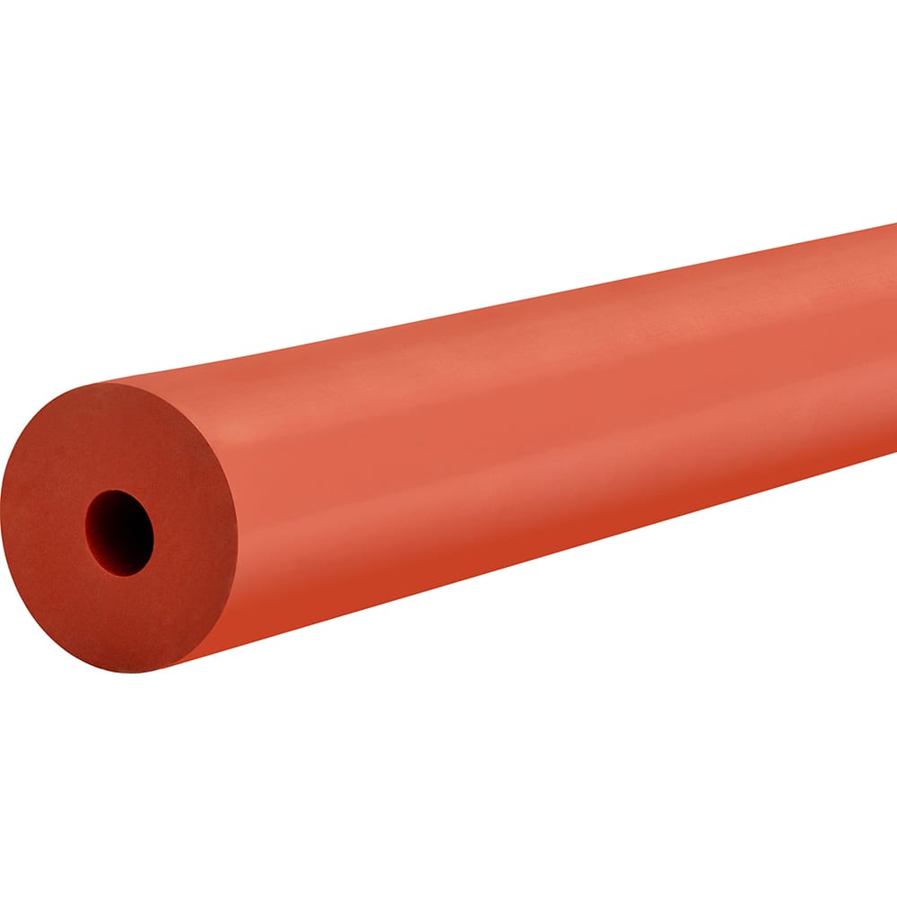 Silicone Tube: 3/16″ OD, 50' Length 40 Max psi, Red