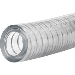 PVC Tube: 1/2″ ID, 3/4″ OD, 25' Long 100 Max psi, Clear