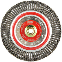 Norton - 6-7/8" OD, 5/8-11 Arbor Hole, Stringer Bead Carbon Wheel Brush - Exact Industrial Supply