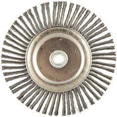 Norton - 6-7/8" OD, 5/8-11 Arbor Hole, Stringer Bead Carbon Wheel Brush - Exact Industrial Supply