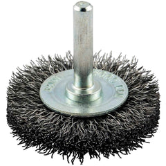 Norton - 2" OD, Crimped Carbon Wheel Brush - Exact Industrial Supply