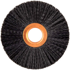 Norton - 3" OD, 5/8" Arbor Hole, Crimped Nylon Wheel Brush - Exact Industrial Supply