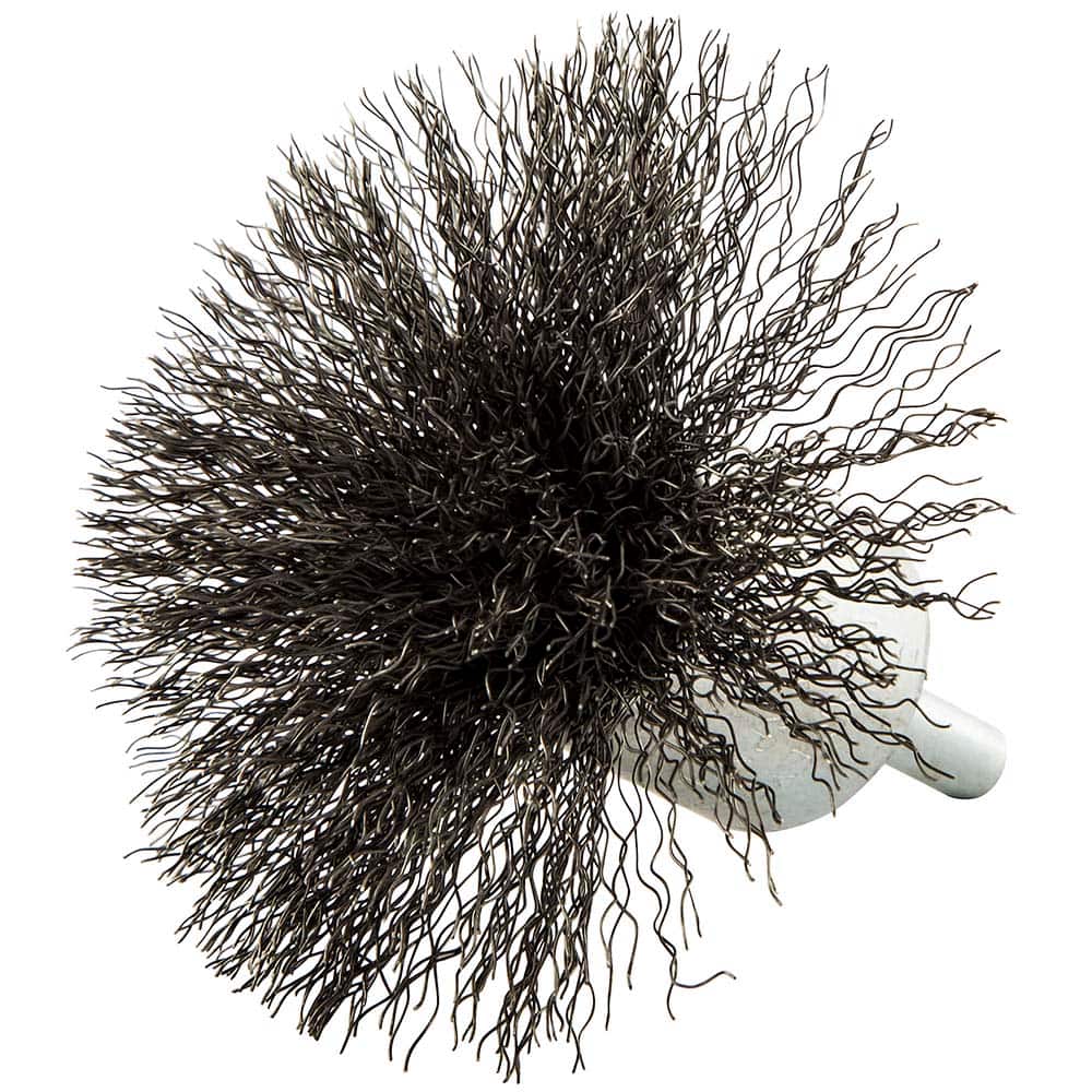 Norton - End Brushes Brush Diameter (Inch): 3 Fill Material: Carbon Steel - Exact Industrial Supply