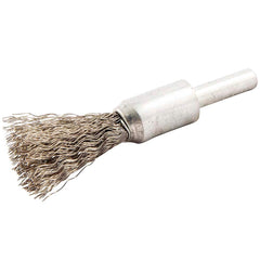 Norton - End Brushes Brush Diameter (Inch): 1/2 Fill Material: Stainless Steel - Exact Industrial Supply
