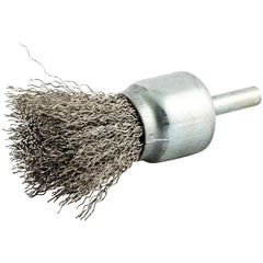 Norton - End Brushes Brush Diameter (Inch): 1 Fill Material: Stainless Steel - Exact Industrial Supply