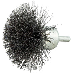 Norton - End Brushes Brush Diameter (Inch): 3 Fill Material: Carbon Steel - Exact Industrial Supply
