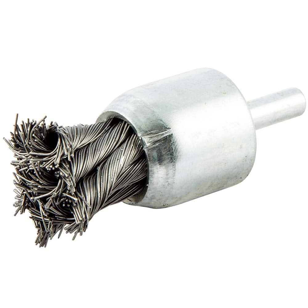 Norton - End Brushes Brush Diameter (Inch): 1 Fill Material: Brass - Exact Industrial Supply