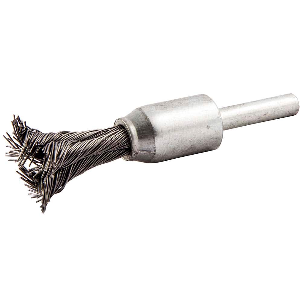 Norton - End Brushes Brush Diameter (Inch): 1/2 Fill Material: Carbon Steel - Exact Industrial Supply
