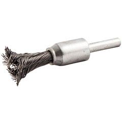 Norton - End Brushes Brush Diameter (Inch): 1/2 Fill Material: Carbon Steel - Exact Industrial Supply
