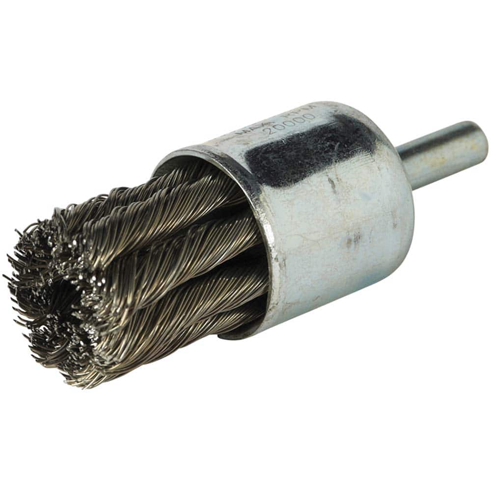 Norton - End Brushes Brush Diameter (Inch): 1 Fill Material: Carbon Steel - Exact Industrial Supply