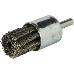 Norton - End Brushes Brush Diameter (Inch): 3/4 Fill Material: Carbon Steel - Exact Industrial Supply