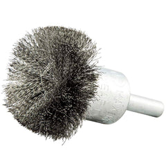 Norton - End Brushes Brush Diameter (Inch): 1-1/2 Fill Material: Carbon Steel - Exact Industrial Supply