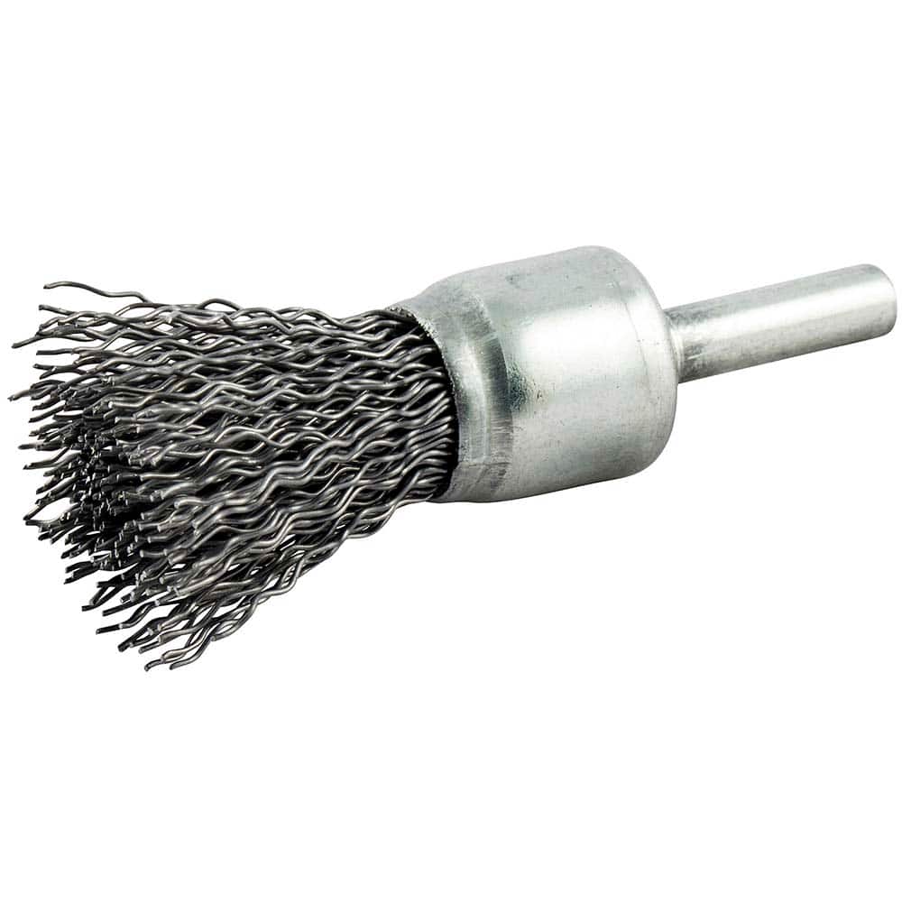 Norton - End Brushes Brush Diameter (Inch): 3/4 Fill Material: Carbon Steel - Exact Industrial Supply