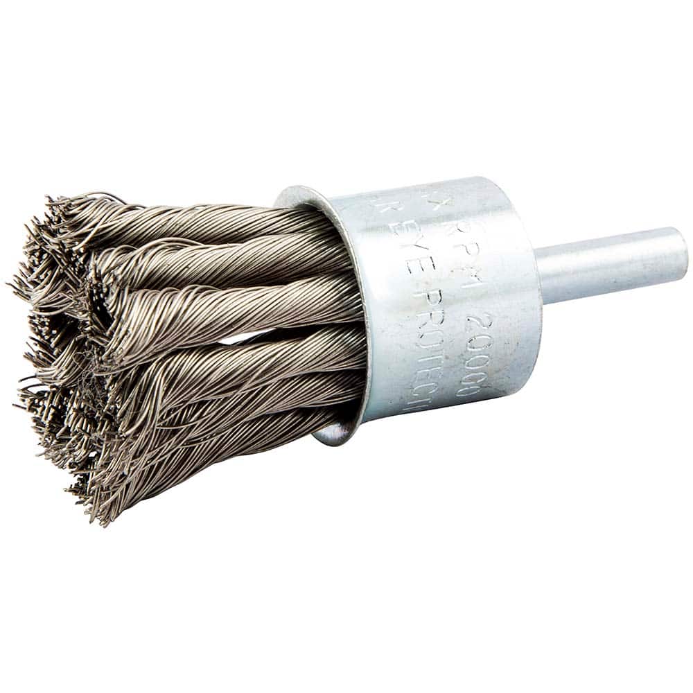 Norton - End Brushes Brush Diameter (Inch): 1 Fill Material: Stainless Steel - Exact Industrial Supply