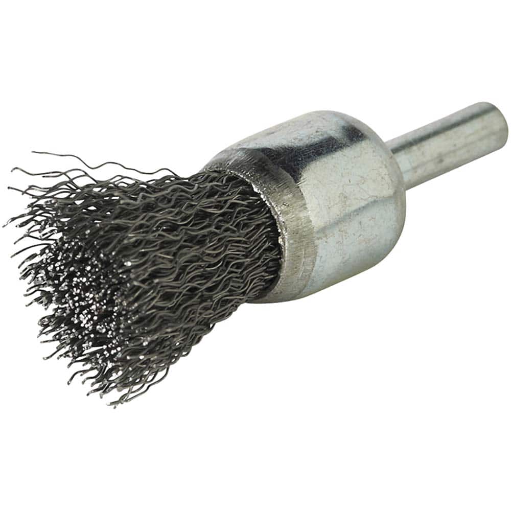 Norton - End Brushes Brush Diameter (Inch): 3/4 Fill Material: Carbon Steel - Exact Industrial Supply
