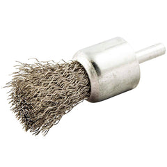 Norton - End Brushes Brush Diameter (Inch): 1 Fill Material: Stainless Steel - Exact Industrial Supply