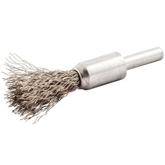 Norton - End Brushes Brush Diameter (Inch): 1/2 Fill Material: Stainless Steel - Exact Industrial Supply