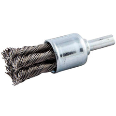 Norton - End Brushes Brush Diameter (Inch): 3/4 Fill Material: Carbon Steel - Exact Industrial Supply