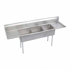 ELKAY - Stainless Steel Sinks Type: Scullery Sink Outside Length: 90 (Inch) - Exact Industrial Supply