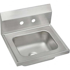 ELKAY - Stainless Steel Sinks Type: Hand Sink Outside Length: 16-3/4 (Inch) - Exact Industrial Supply