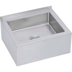 ELKAY - Stainless Steel Sinks Type: Mop Sink-Floor Mounted Outside Length: 32 (Inch) - Exact Industrial Supply